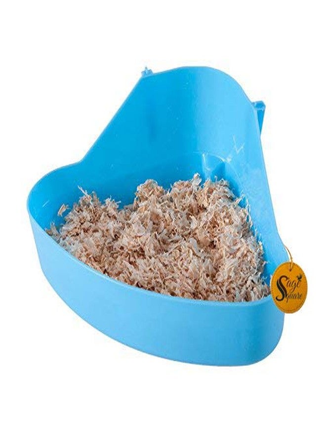 Sage Square Jumbo Size Litter Tray Cum Potty Training with Scoop for Rabbit/Guinea Pig/Ferret (Blue) - Image 2
